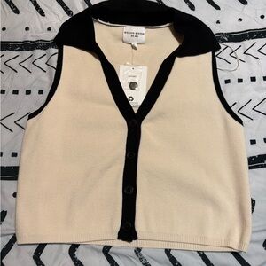 Willow & Wind Black and Cream Tank Top